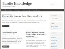 Tablet Screenshot of bardicknowledge.com